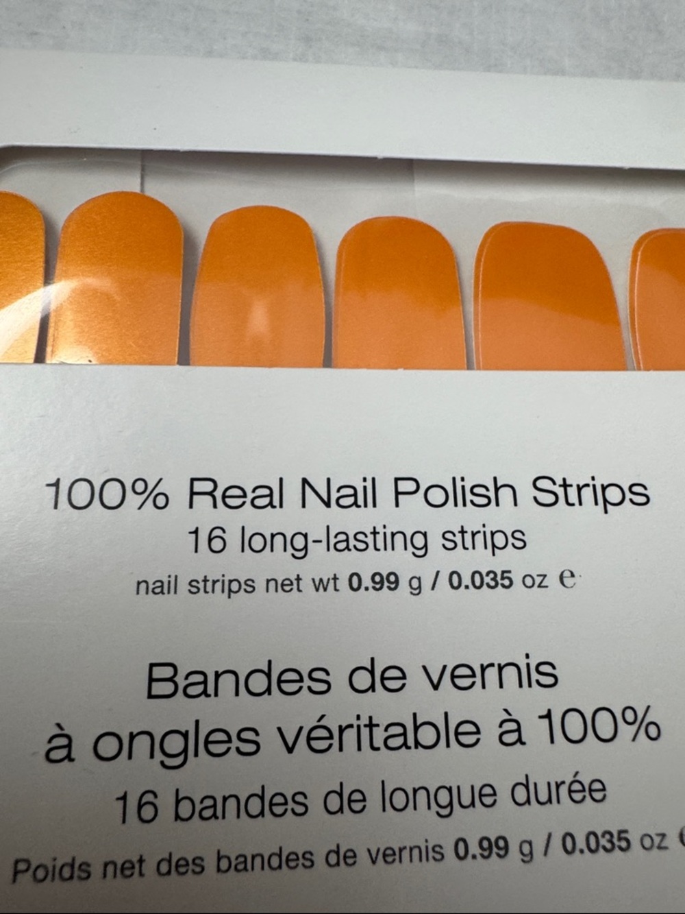 Color Street Nail Polish Strips nourish the need FMF025 bright orange 16pcs  NIP